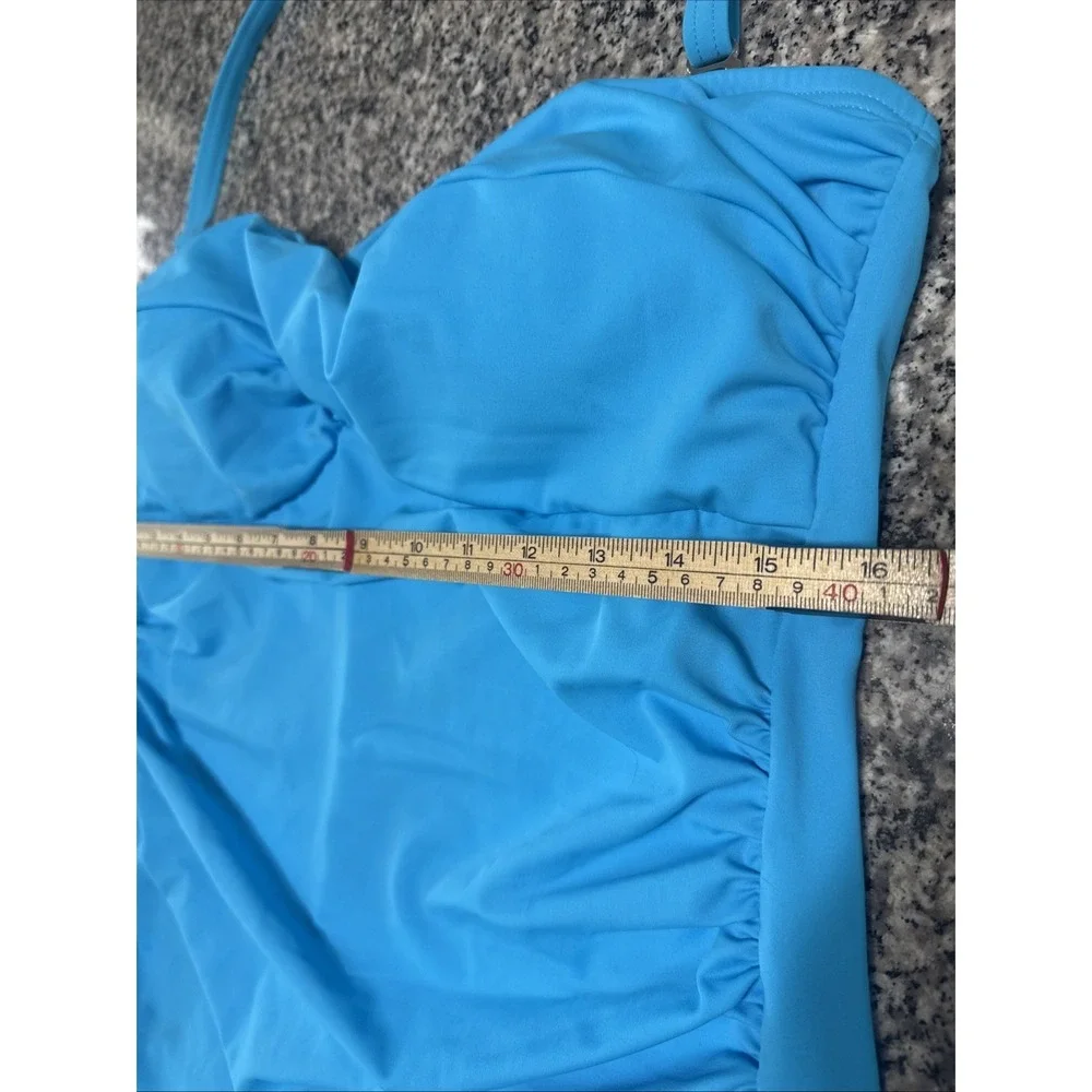 Always For Me Swim Suit‎ 2 Pc 18W  Curvy You Blue